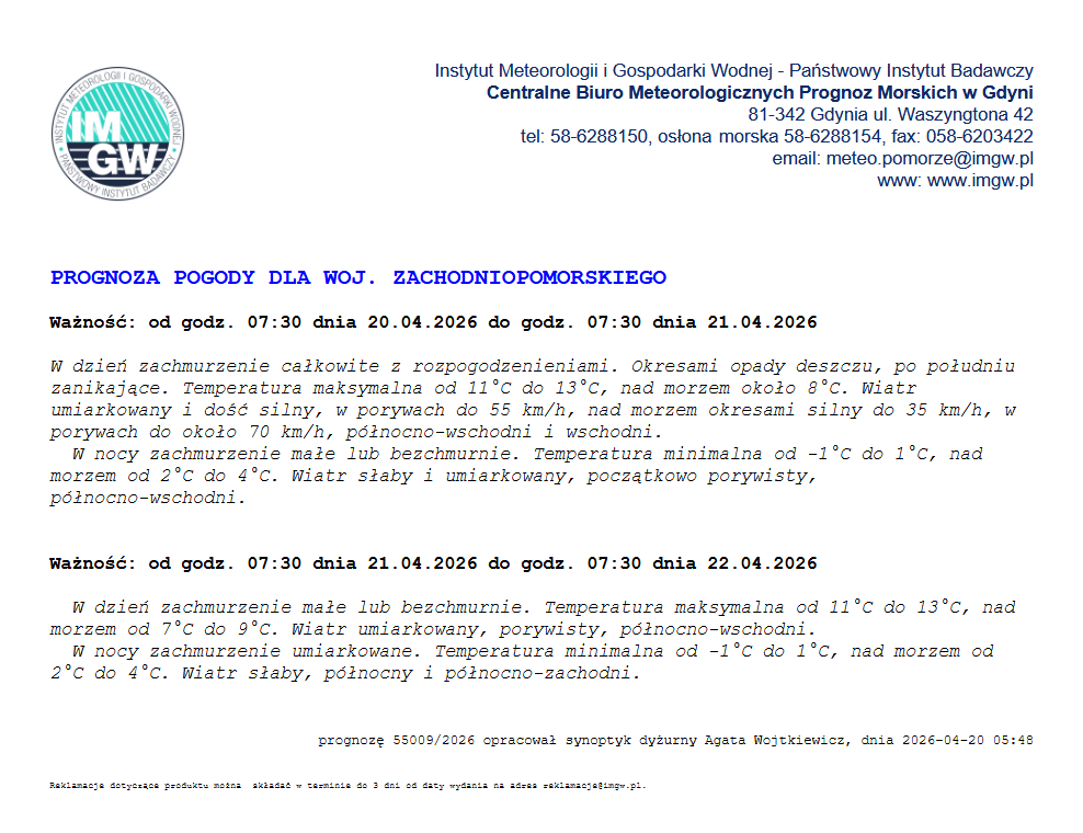 prognoza pogody