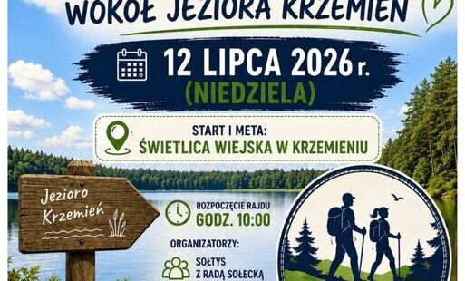 Rajd pieszy wokół jeziora Krzemień